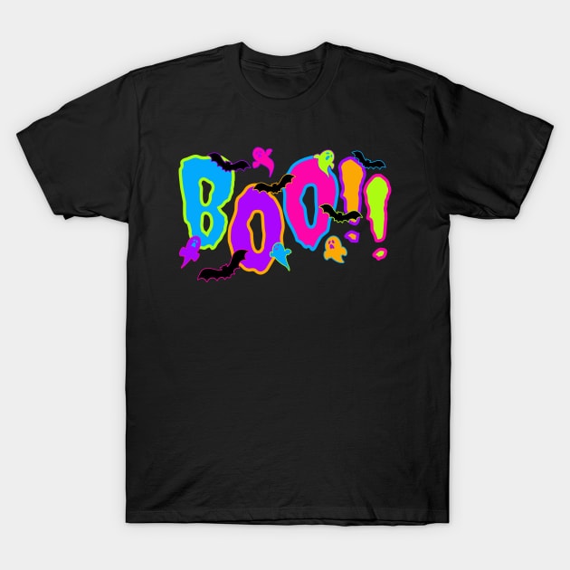 Boo! Spooky Halloween T-Shirt by Dizzy Lizzy Dreamin